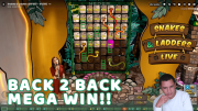snakes and ladders live - back 2 back jackpot win